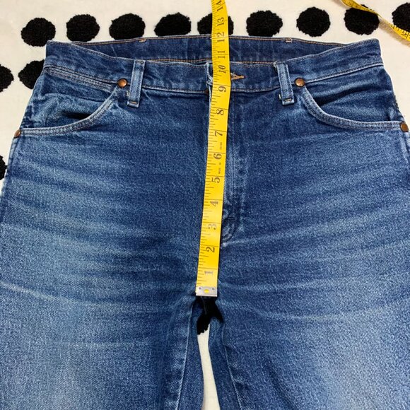 Wrangler 947STR Cowboy Cut Dark Faded Denim Bootcut Jeans - Picture 9 of 12